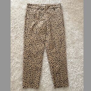 Loft Riviera Slim Mid Rise Cheetah Print Pants